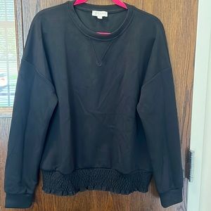 EUC Cynthia Rowley black sweatshirt sz L